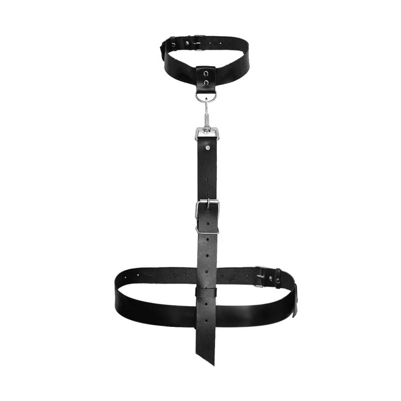 SO7765 Сексуальна портупея із натуральної шкіри Art of Sex - Heidi, розмір XS-2XL, колір чорный