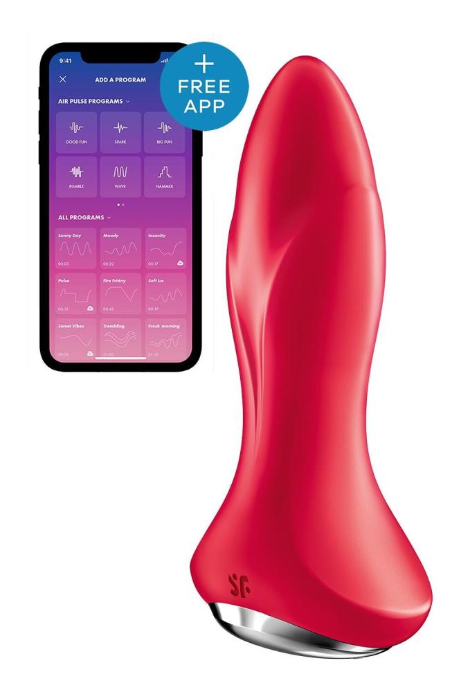 SO6277 Анальна смарт-вібропробка із перлинним масажем Satisfyer Rotator Plug 1+ Red