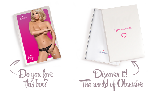 SO7179 Мереживні танги з доступом Obsessive 837-THC-1 S/M, чорні