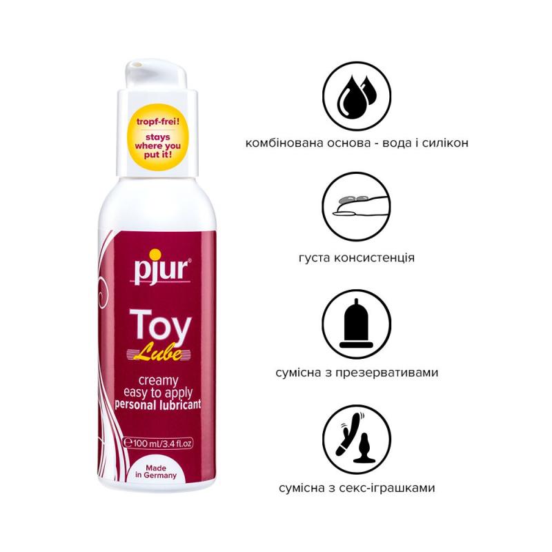 PJ13070 Крем-лубрикант для игрушек pjur Toy Lube (100 мл) на гибридной основе, не стекает
