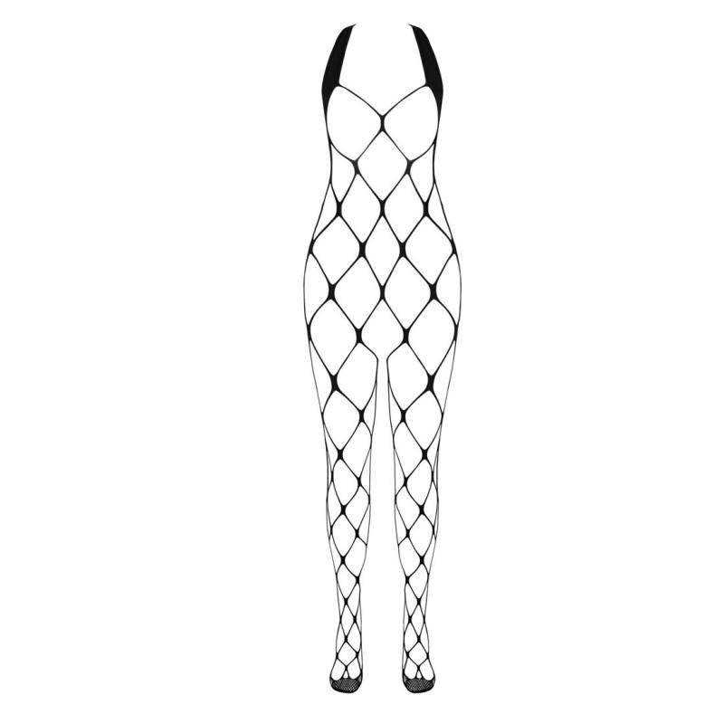 SO6391 Бодистокинг в очень крупную сетку Passion BS091 black, с доступом