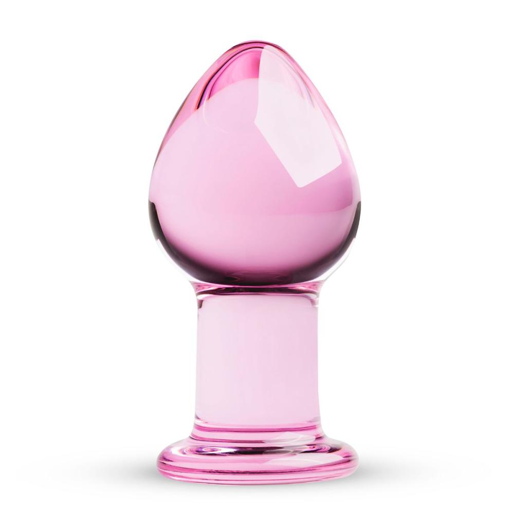 SO4421 Рожева анальна пробка зі скла Gildo Pink Glass Buttplug
