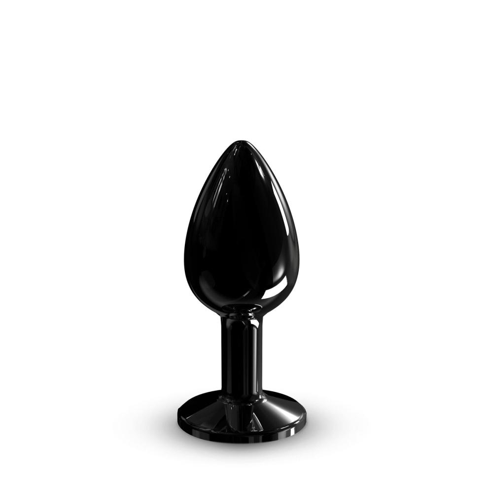 SO7808 Металева анальна пробка з кристалом Dorcel Diamond Plug Black S