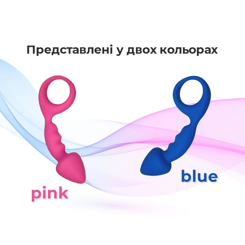 AD20081 Анальна пробка Adrien Lastic Budy Pink із стимулюючою ніжкою, макс. діаметр 2,5 см