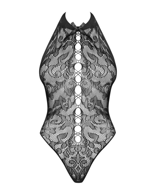 SO7207 Бодистокинг с крупными ячейками и открытой спиной Obsessive B119 teddy S/M/L, халтер