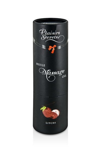 SO1835 Масажна олія Plaisirs Secrets Litchi (59 мл) з афродизіаками, їстівна, подарункове паковання