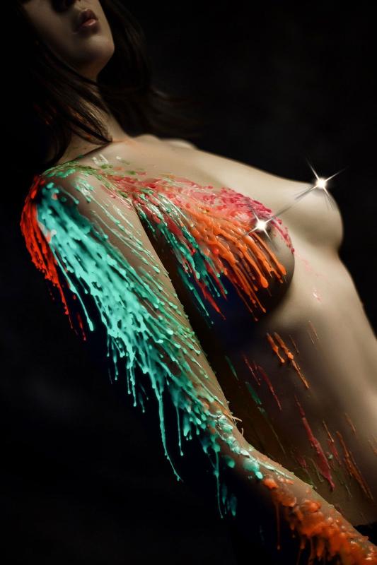 SO5953 Рожева воскова свічка Art of Sex size M 15 см низькотемпературна, люмінесцентна