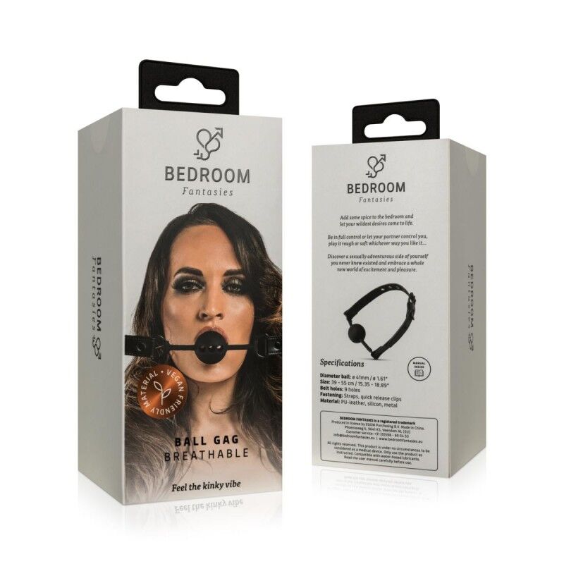 SO8816 Кляп Bedroom Fantasies Ball Gag Breathable Silicone - Black