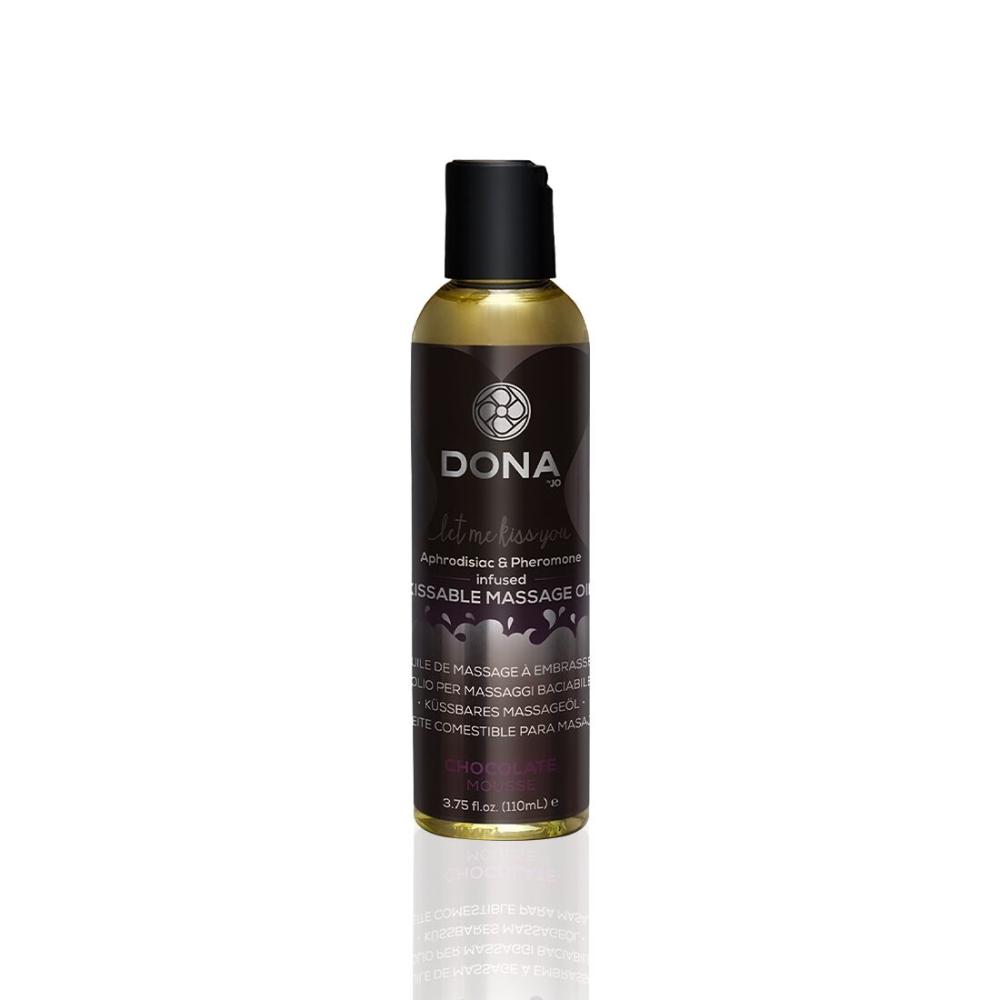 SO1535 Масажна олія DONA Kissable Massage Oil Chocolate Mousse (110 мл) можна для оральних пестощів