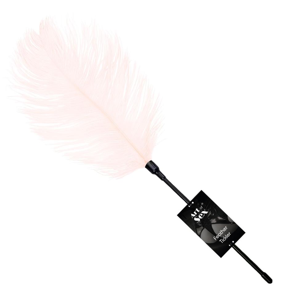 SO7135 Лоскітка зі страусиним пером Art of Sex - Feather Tickler, колір Світло-рожевий