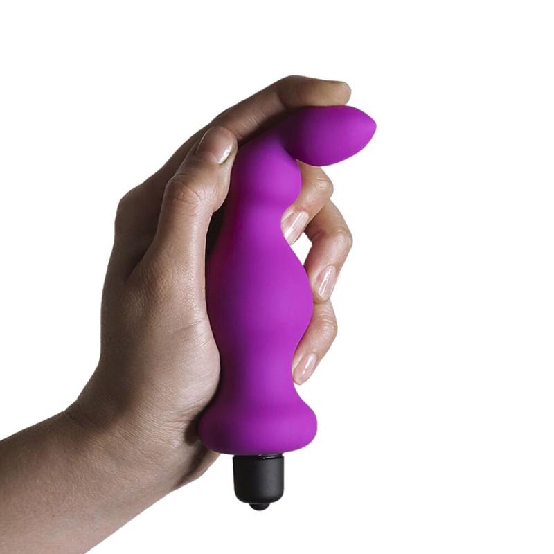 AD20293 Анальна пробка з вібрацією Adrien Lastic Bullet Amuse Purple, макс. діаметр 3,9 см