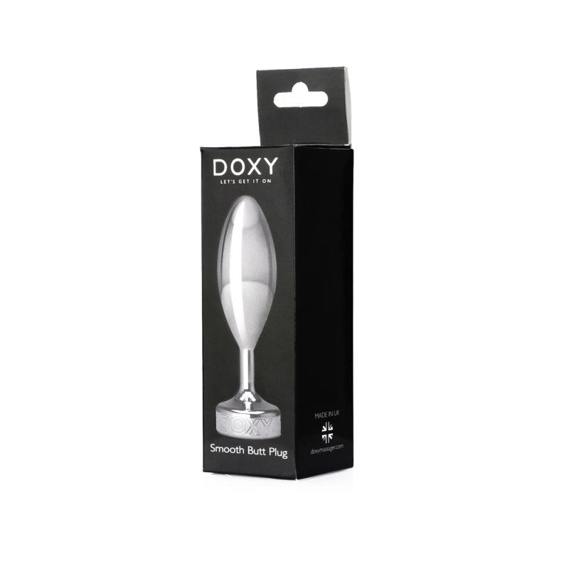 SO8030 Металева анальна пробка DOXY Butt Plug SMOOTH, гладенька, діаметр 3,3 см