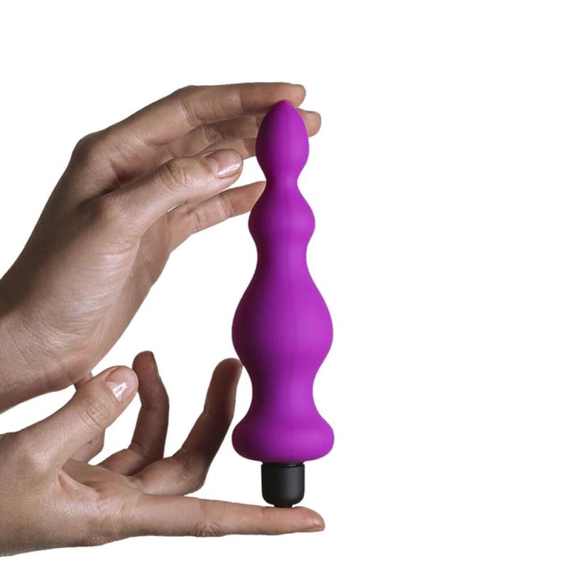 AD20293 Анальна пробка з вібрацією Adrien Lastic Bullet Amuse Purple, макс. діаметр 3,9 см