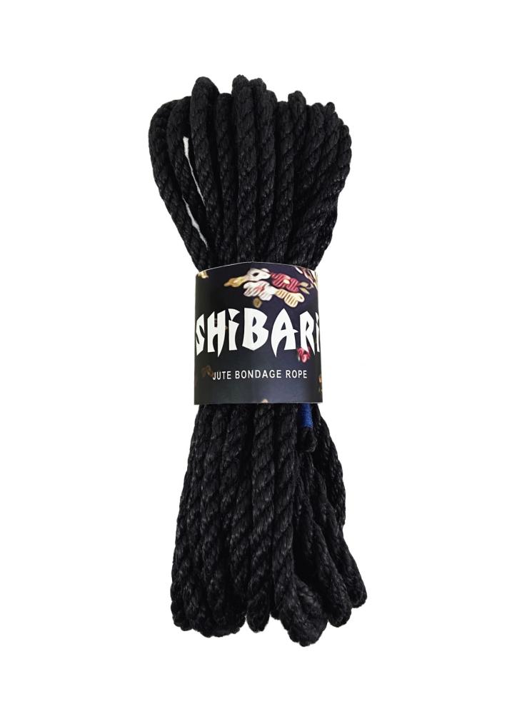 SO4004 Джутова мотузка для шібарі Feral Feelings Shibari Rope, 8 м чорна