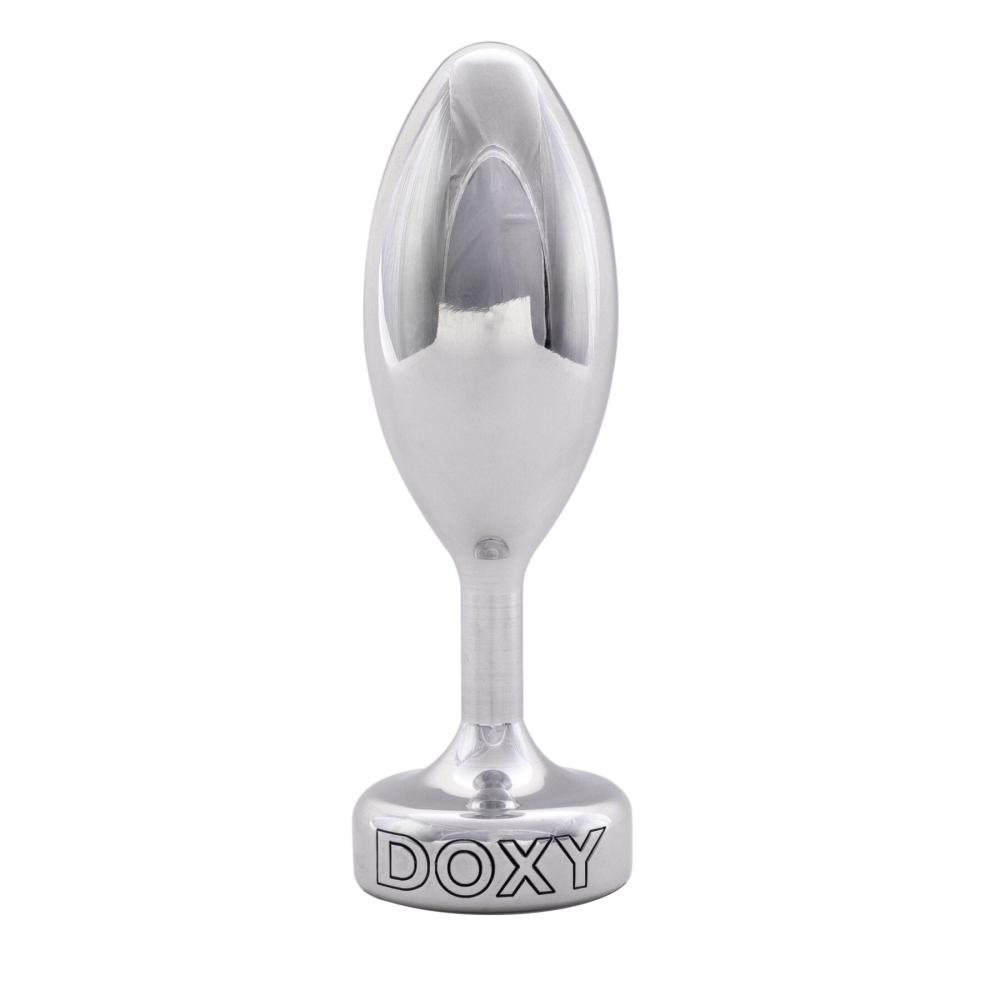 SO8030 Металева анальна пробка DOXY Butt Plug SMOOTH, гладенька, діаметр 3,3 см