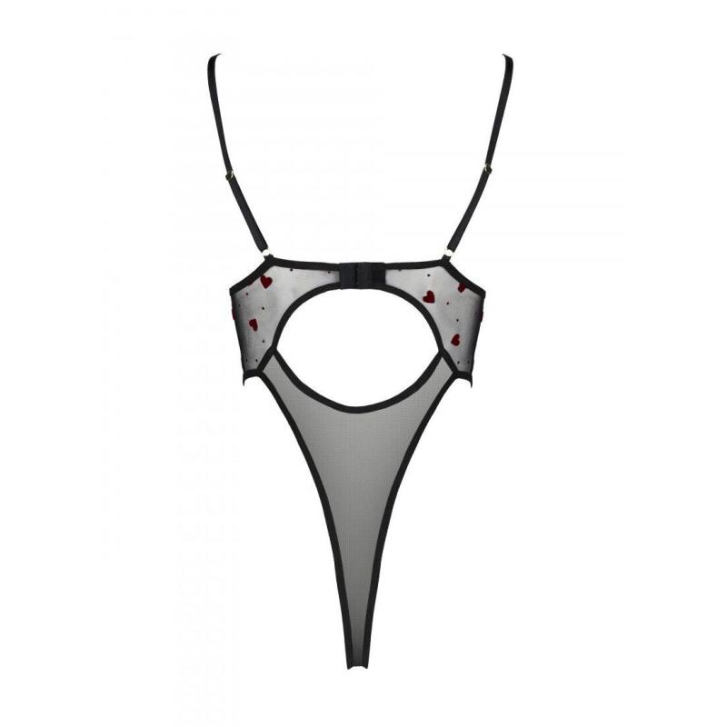 SO4753 Еротичний боді з малюнком LOVELIA BODY black L/XL - Passion