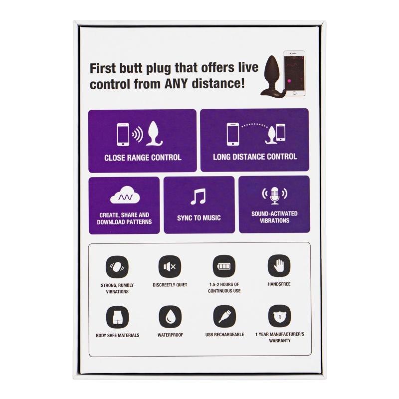 SO4084 Анальна смарт вібропробка Lovense Hush, розмір S