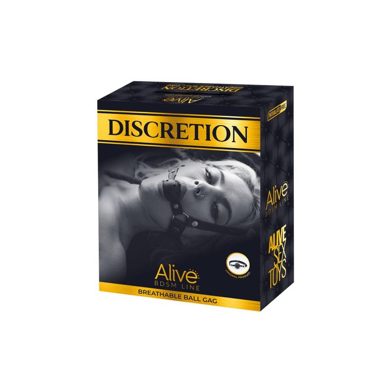 SO5997 Повітропроникний кляп Alive Discretion Black