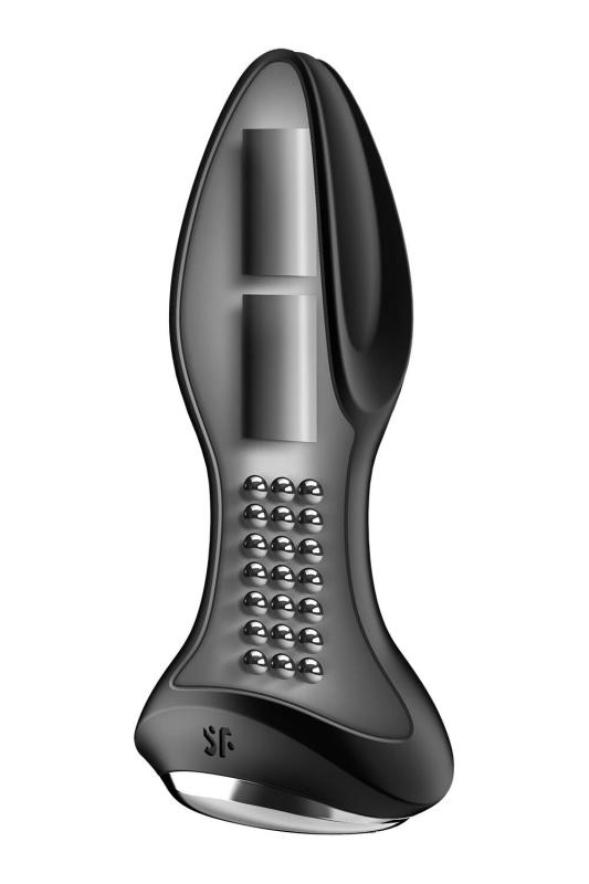 SO6279 Анальна смарт вібропробка із перлинним масажем Satisfyer Rotator Plug 2+ Black