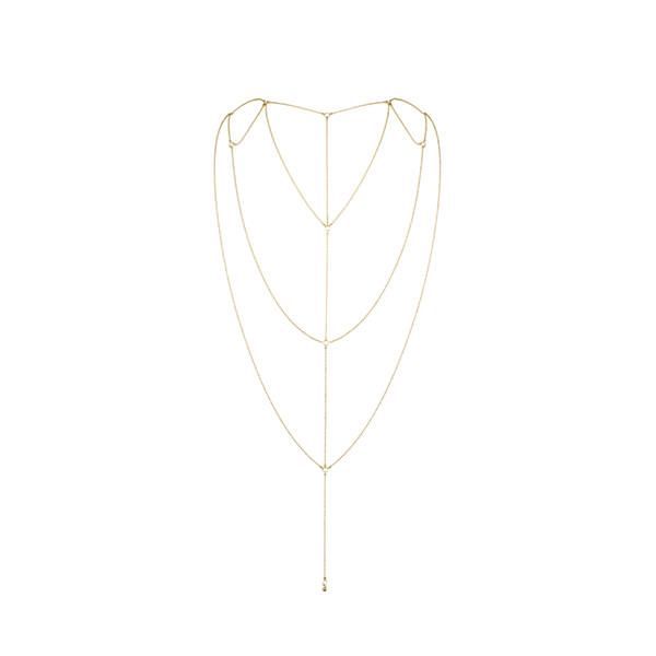 SO2657 Ланцюжок для спини Bijoux Indiscrets Magnifique Back and Cleavage Chain - Gold, прикраса для тіла