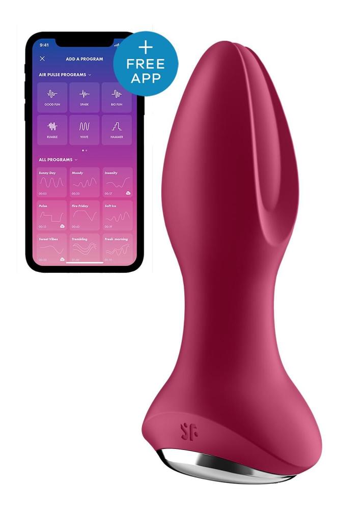SO6280 Анальна смарт вібропробка із перлинним масажем Satisfyer Rotator Plug 2+ Violet