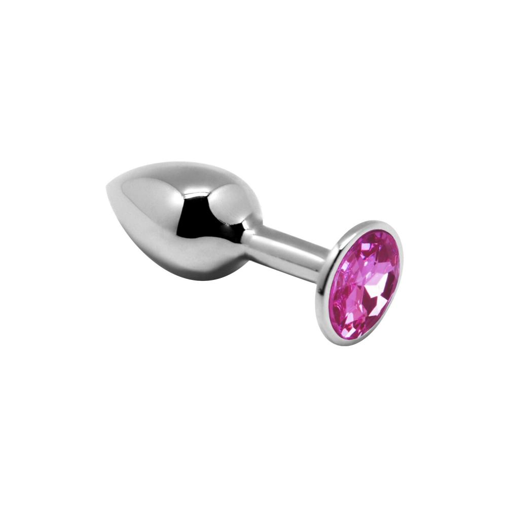 SO6012 Металева анальна пробка з кристалом Alive Mini Metal Butt Plug Pink S