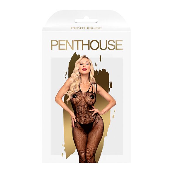 SO4403 Бодістокінг з доступом до попки Penthouse - Dirty mind black S/L