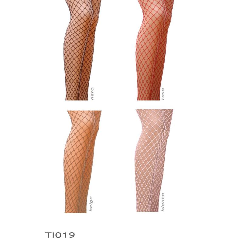 PS23203 Колготки в сеточку без выделенных трусиков Passion TI019 nero 1/2 (fishnet) типа Кабаретка