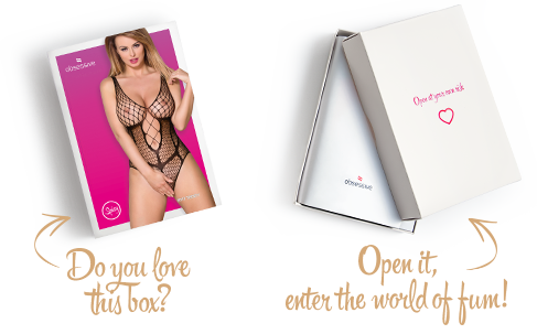 SO7205 Бодістокінг із великої сітки з доступом Obsessive B117 teddy S/M/L, чорний