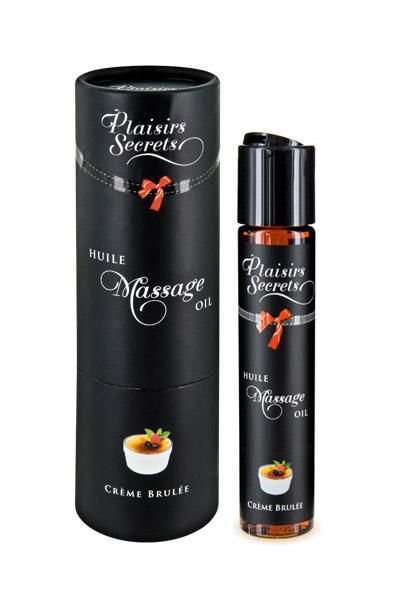 SO1840 Масажна олія Plaisirs Secrets Creme Brulee (59 мл) з афродизіаками їстівна, подарункове паковання