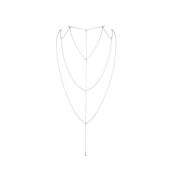 SO2655 Ланцюжок для спини Bijoux Indiscrets Magnifique Back and Cleavage Chain - Silver, прикраса для тіла