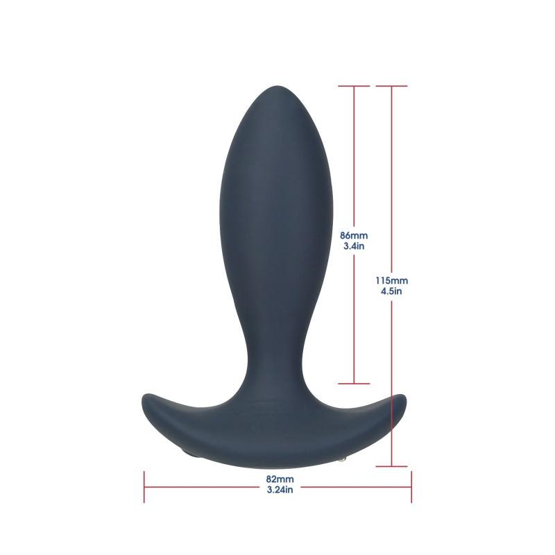SO5571 Анальна пробка з пульсацією Lux Active – Throb – 4.5" Anal Pulsating Massager, пульт ДК