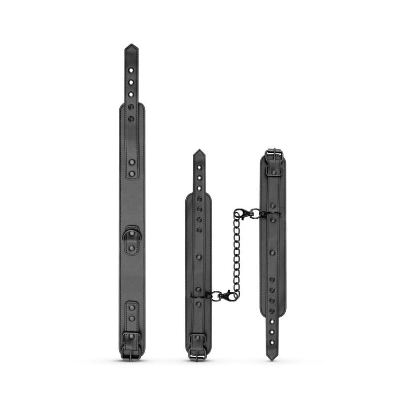 SO8805 Наручники с повідцем Bedroom Fantasies Collar & Wrist - Black