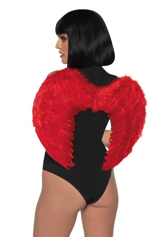 SO7946 Крила дияволиці Leg Avenue devil wings Red, справжнє пір’я