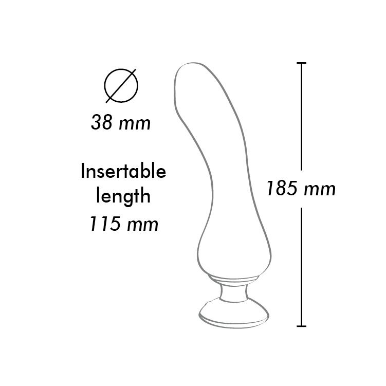 SO6905 Вібратор для точки G Shunga Sanya Black, гнучкий стовбур