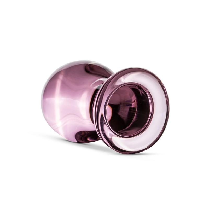 SO4421 Розовая анальная пробка из стекла Gildo Pink Glass Buttplug No. 27