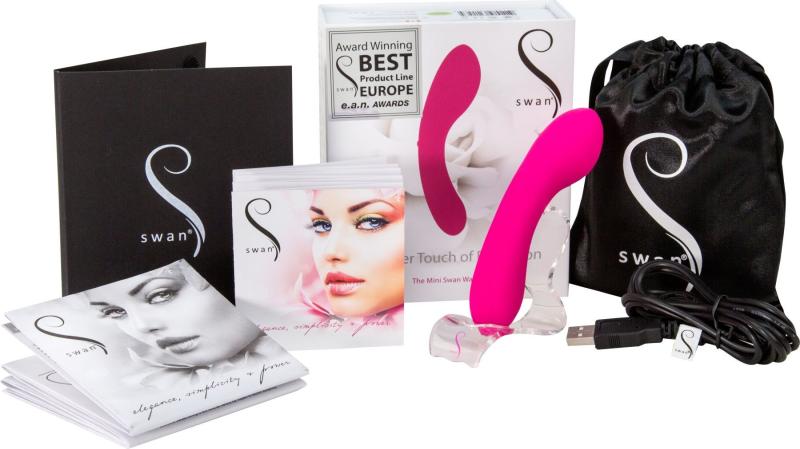 SO2733 Мінівібратор The Mini Swan Wand, два вібромотора, для вагінально-кліторальний стимуляції