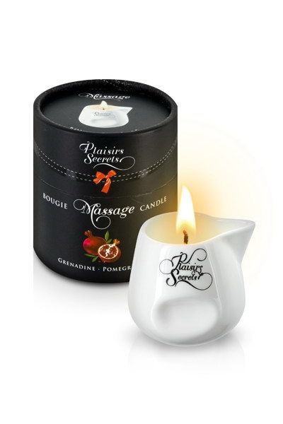 SO1850 Массажная свеча Plaisirs Secrets Pomegranate (80 мл) подарочная упаковка, керамический сосуд