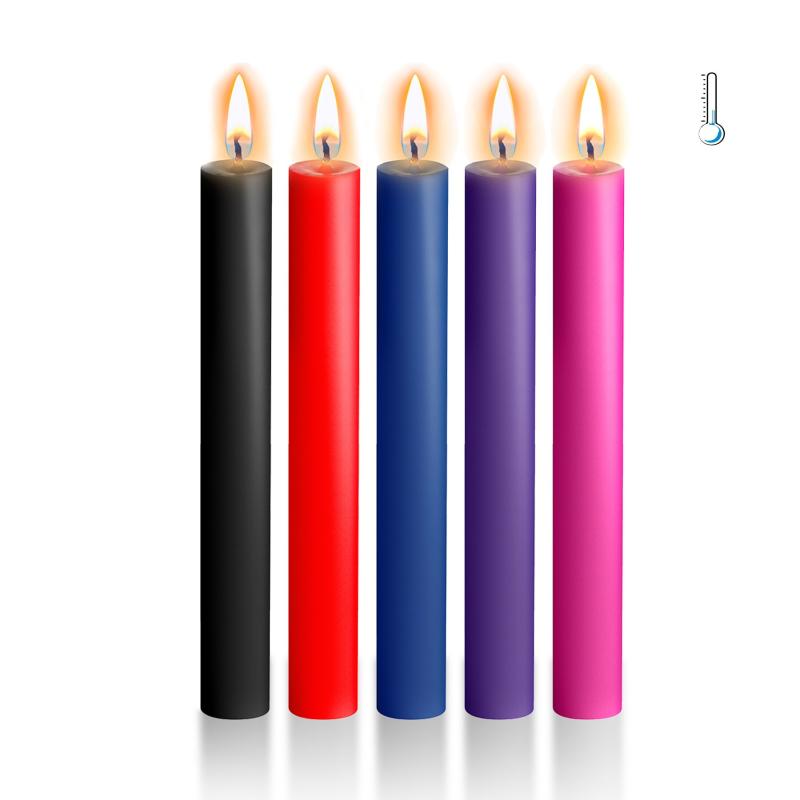 SO5962 Набір воскових свічок Art of Sex Thin 16 см (5 шт), низькотемпературні, тонкі