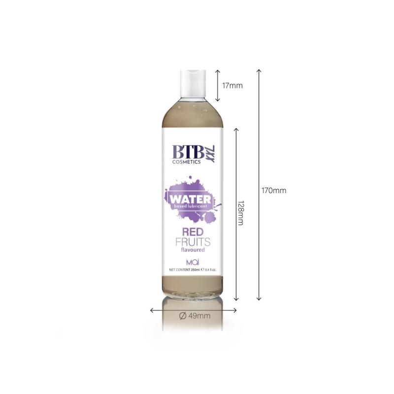 SO6568 Смазка на водной основе BTB FLAVORED RED FRUITS с ароматом красных фруктов (250 мл)