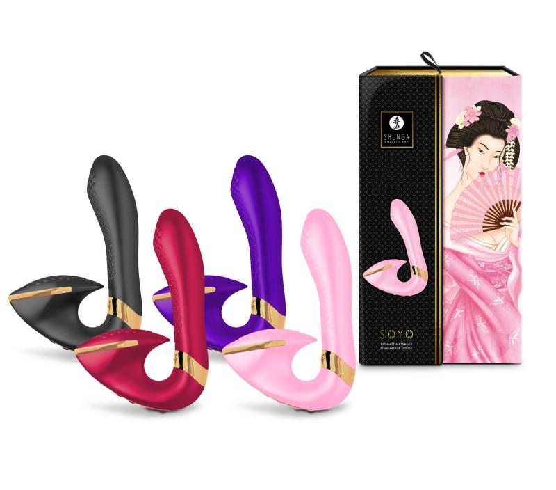 SO6906 Вагінально-кліторальний вібратор Shunga Soyo Raspberry