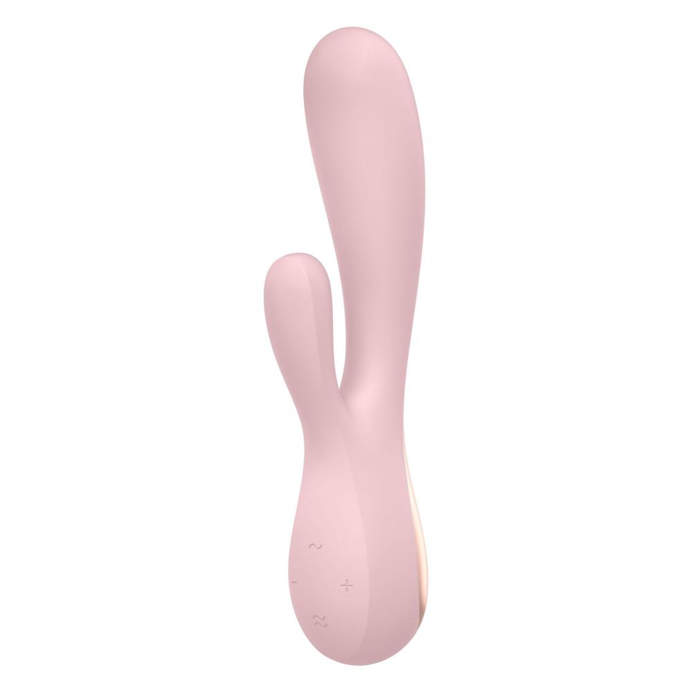 SO3902 Смарт вібратор-кролик Satisfyer Mono Flex Mauve, 2 мотори, керування через інтернет