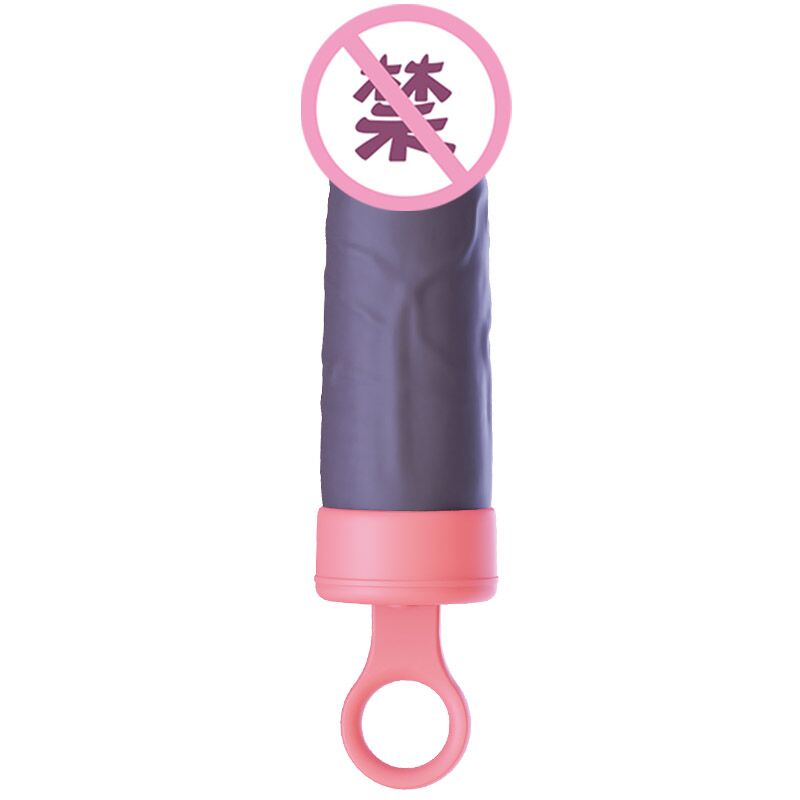 SO6547 Вібратор CuteVibe Teddy Pink (Black Dildo), реалістичний вібратор під виглядом морозива