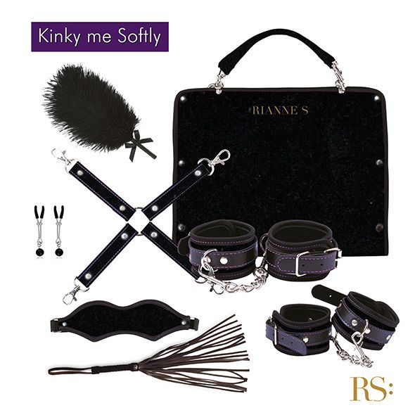 SO3864 Подарунковий набір для BDSM RIANNE S — Kinky Me Softly Black: 8 предметів для задоволення