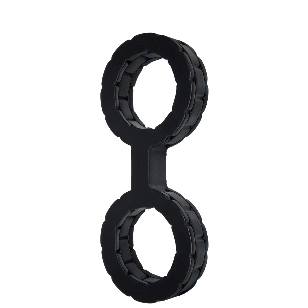 SO1965 Наручники з силікону Doc Johnson The Cuffs Small - Black, добре тягнуться, для рук і для ніг