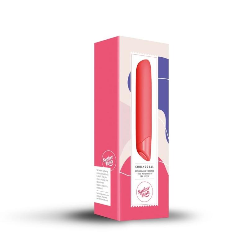 SO6622 Вібратор SugarBoo Cool Coral, 10 рівнів інтенсивності