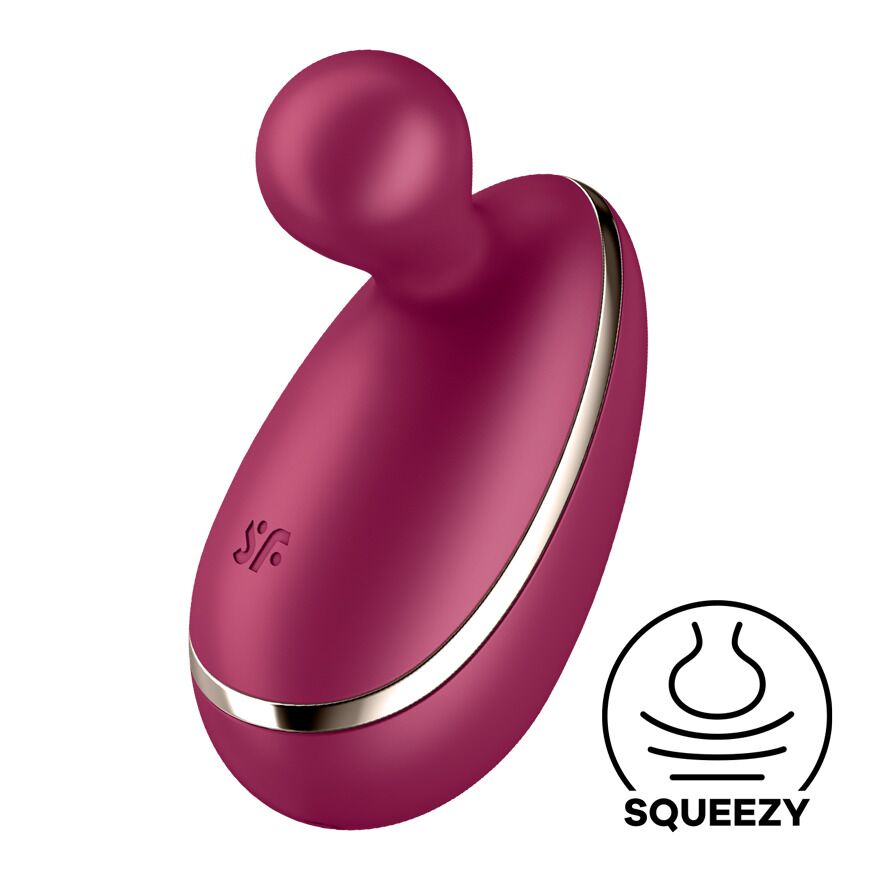 SO8413 Вібратор для зовнішньої стимуляції Satisfyer Spot On 1 Berry, гнучкий відросток