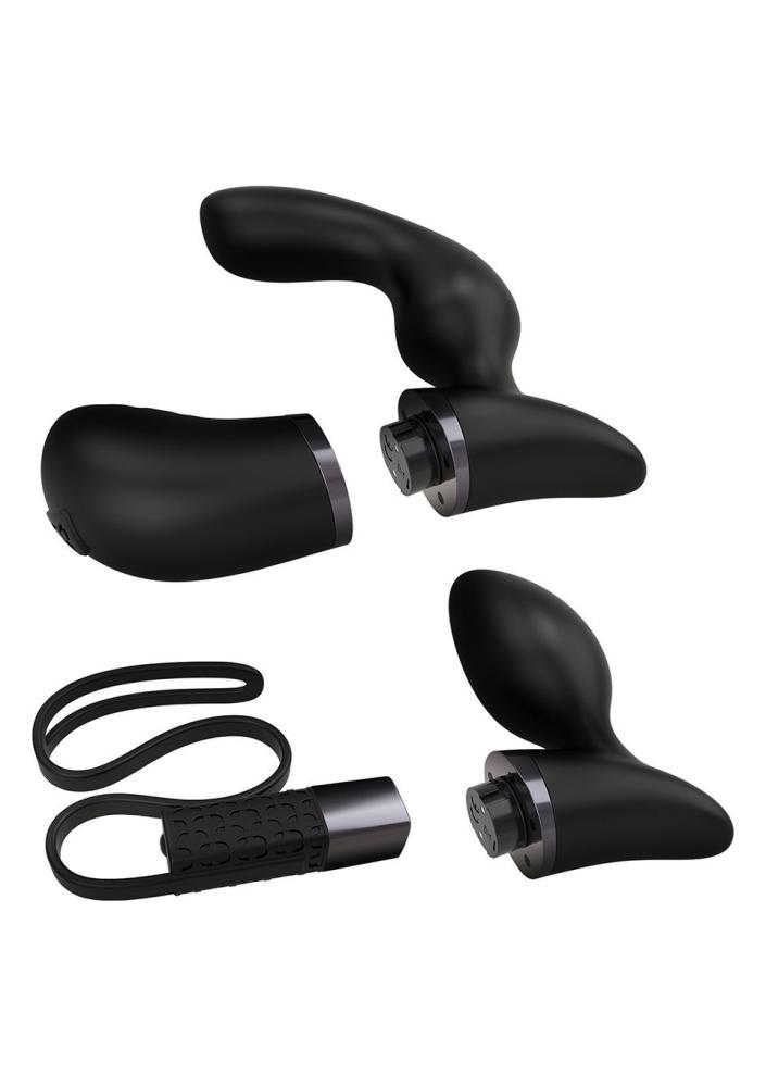 SO1337 Преміумнабір для чоловіків 2в1 Rocks Off Fuzion Xchange з пультом ДК (масажер та вібропробка)