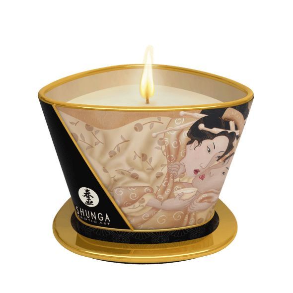 SO2511 Массажная свеча Shunga Massage Candle - Vanilla Fetish (170 мл) с афродизиаками
