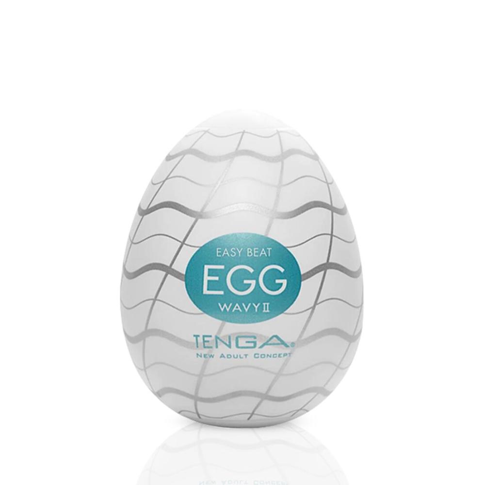SO5487 Мастурбатор-яйце Tenga Egg Wavy II з подвійним хвилястим рельєфом
